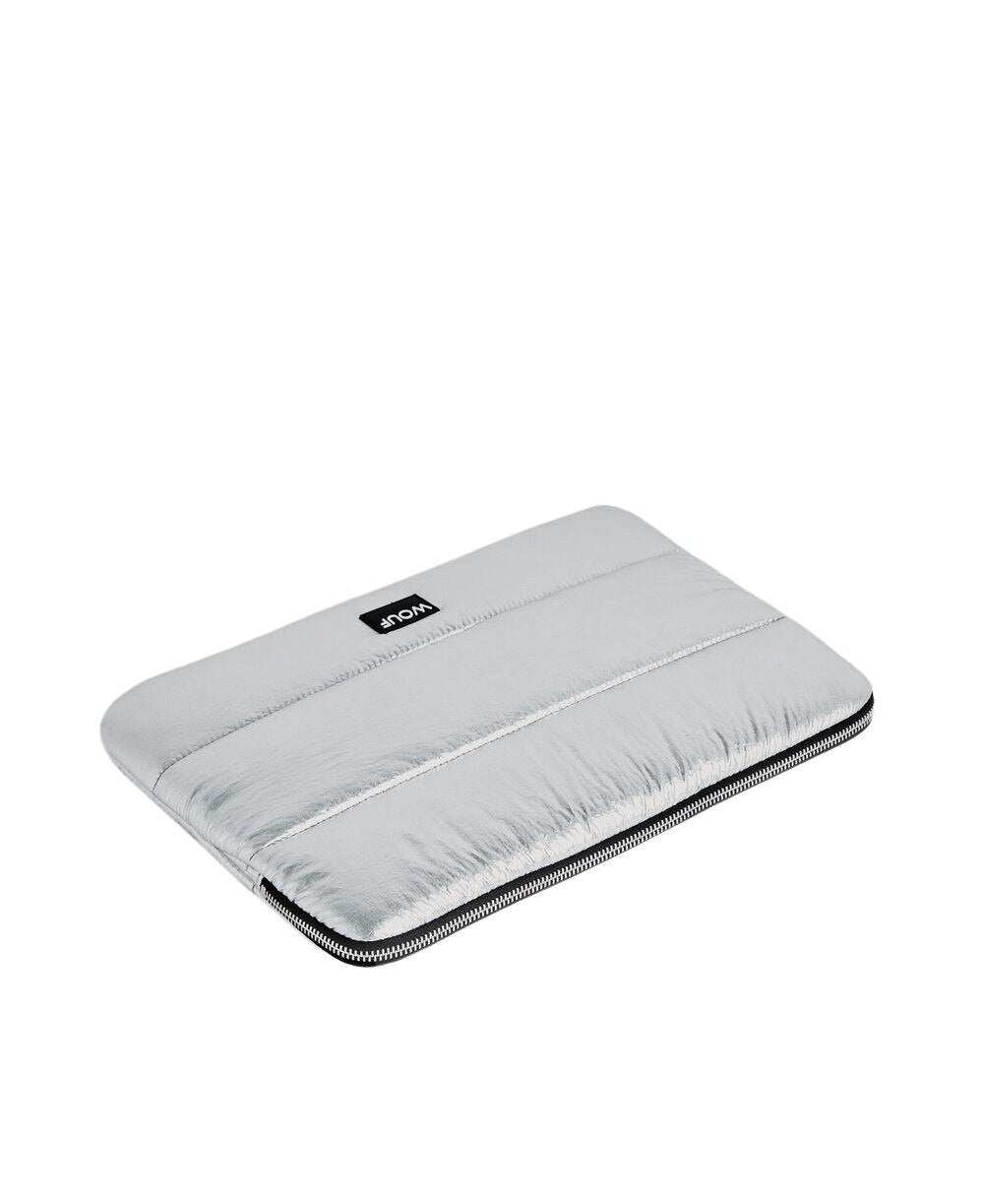 Glossy Computer Sleeve, 13/14 - Sølvfarvet
